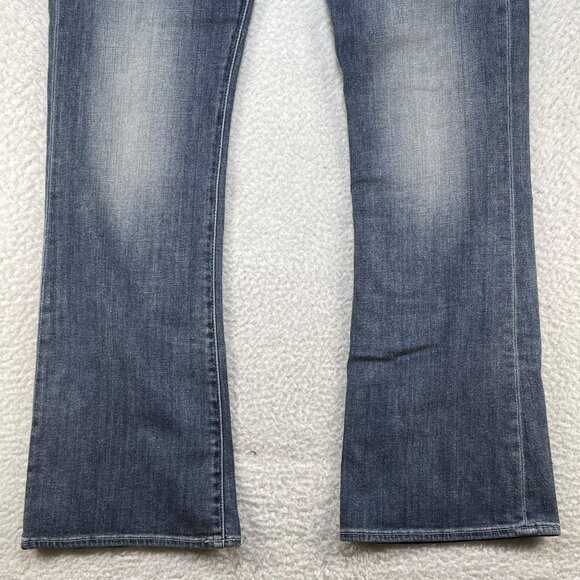 Rock & Republic Kasandra Bootcut Size 12 Mid Rise Blue Emrboidered Jeans 33x32 - Picture 3 of 14